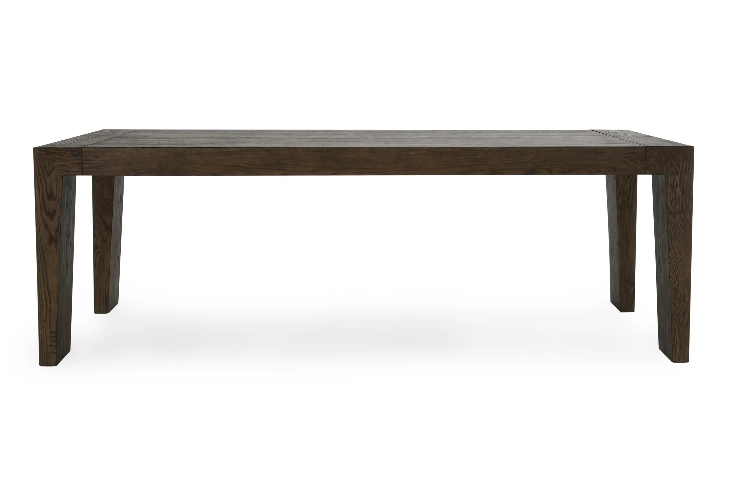 Troy 89" Reclaimed Oak Wood Transitional Dining Table in Brown