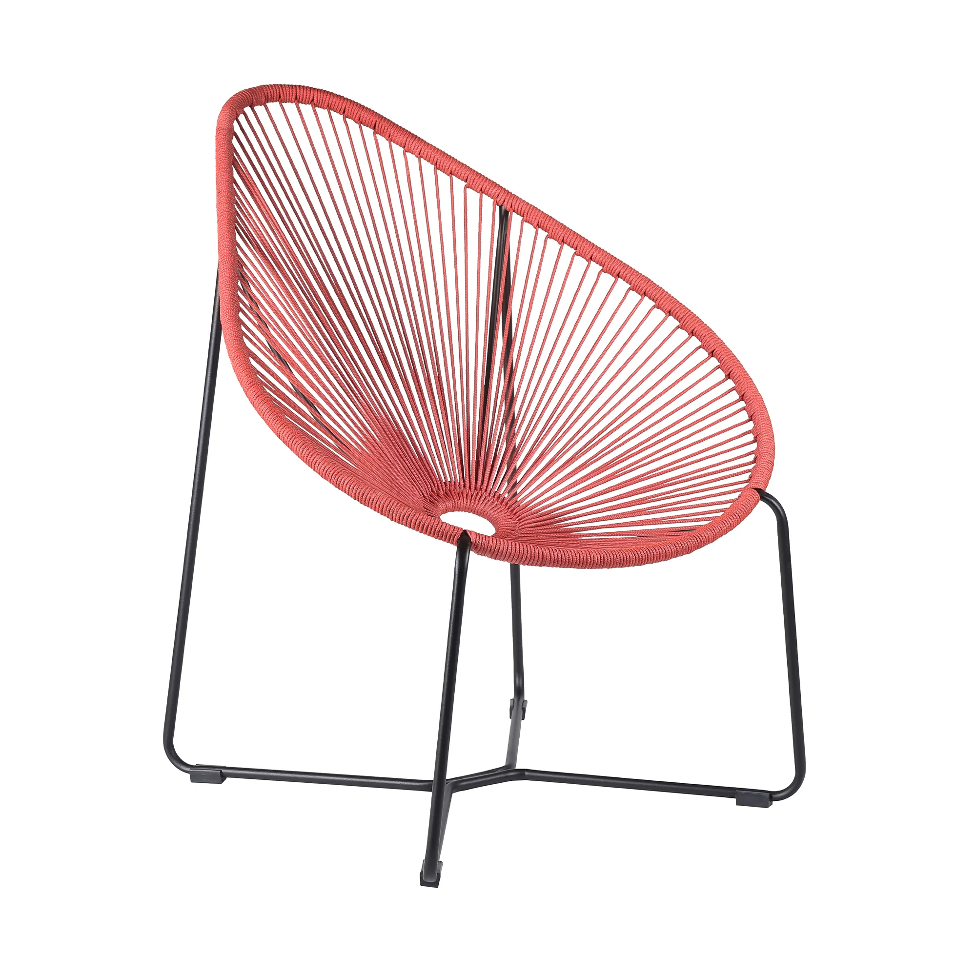 Acapulco Indoor Outdoor Steel Papasan Lounge Chair 