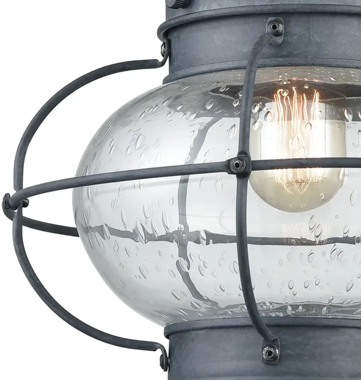 Onion 18" High 1-Light Outdoor Sconce - Aged Zinc