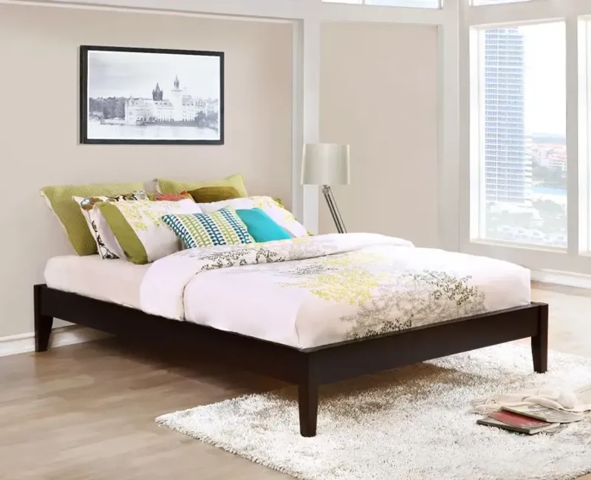 Aarav Queen Universal Platform Bed Cappuccino