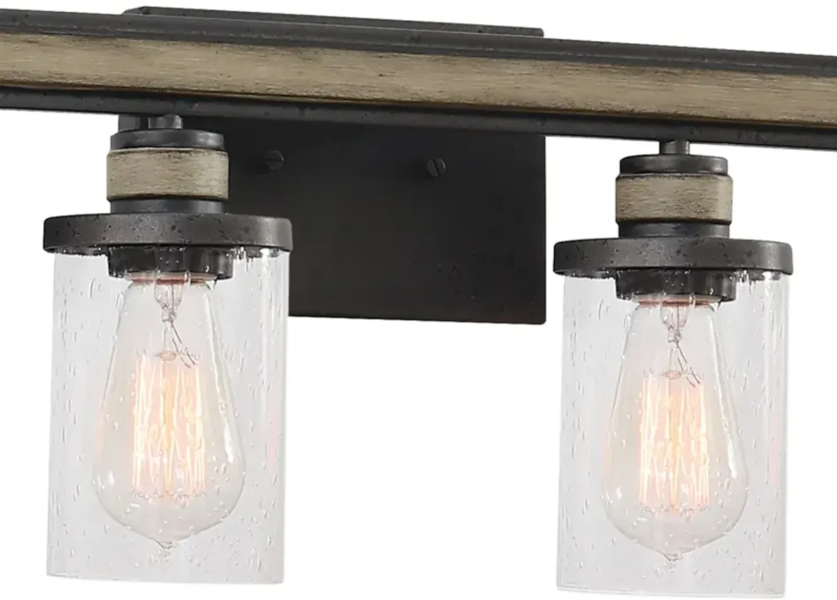 Beaufort 30" Wide 4-Light Vanity Light - Anvil Iron