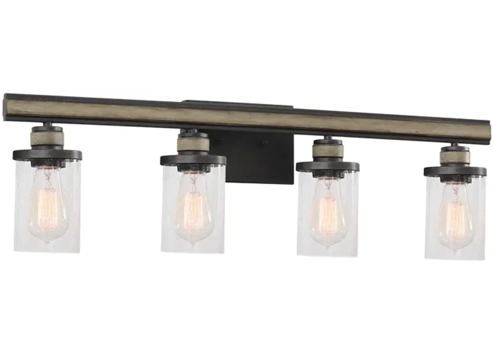 Beaufort 30" Wide 4-Light Vanity Light - Anvil Iron