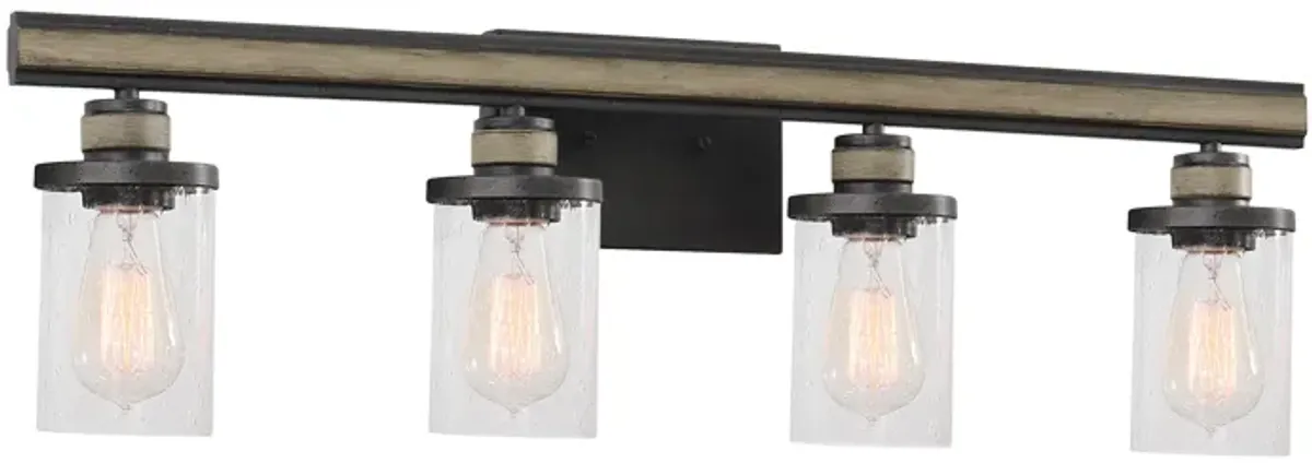 Beaufort 30" Wide 4-Light Vanity Light - Anvil Iron