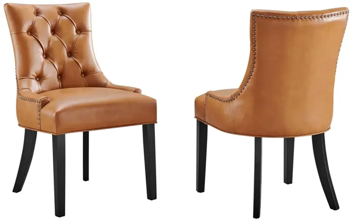 Regent Dining Side Chair Vinyl Set of 2