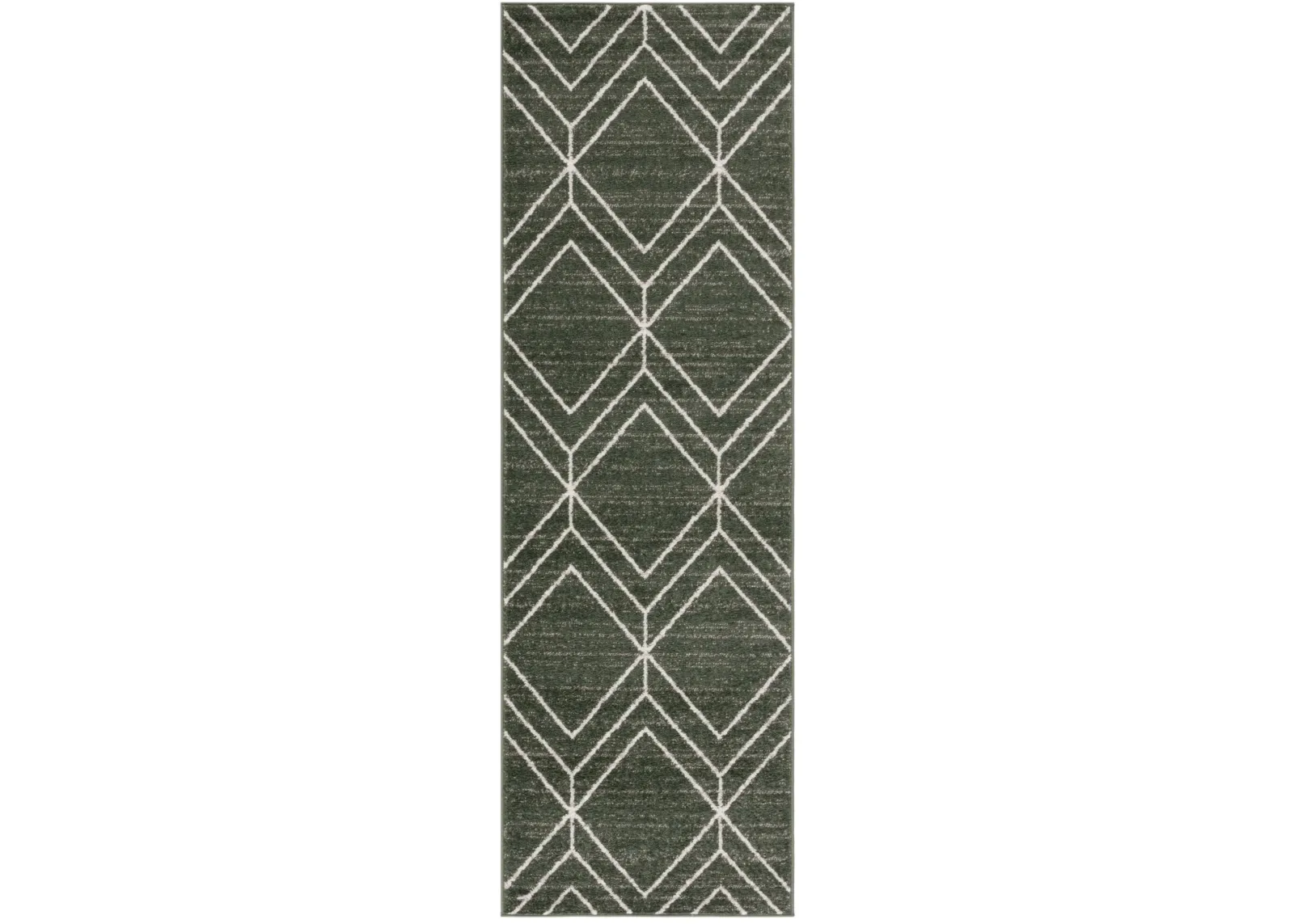 ADIRONDACK 241 DARK GREEN  2'-6' x 8' Runner Rug