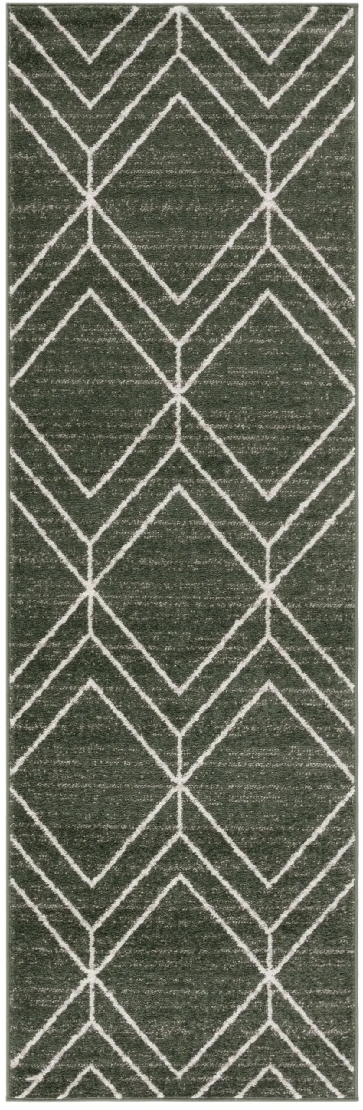 ADIRONDACK 241 DARK GREEN  2'-6' x 8' Runner Rug