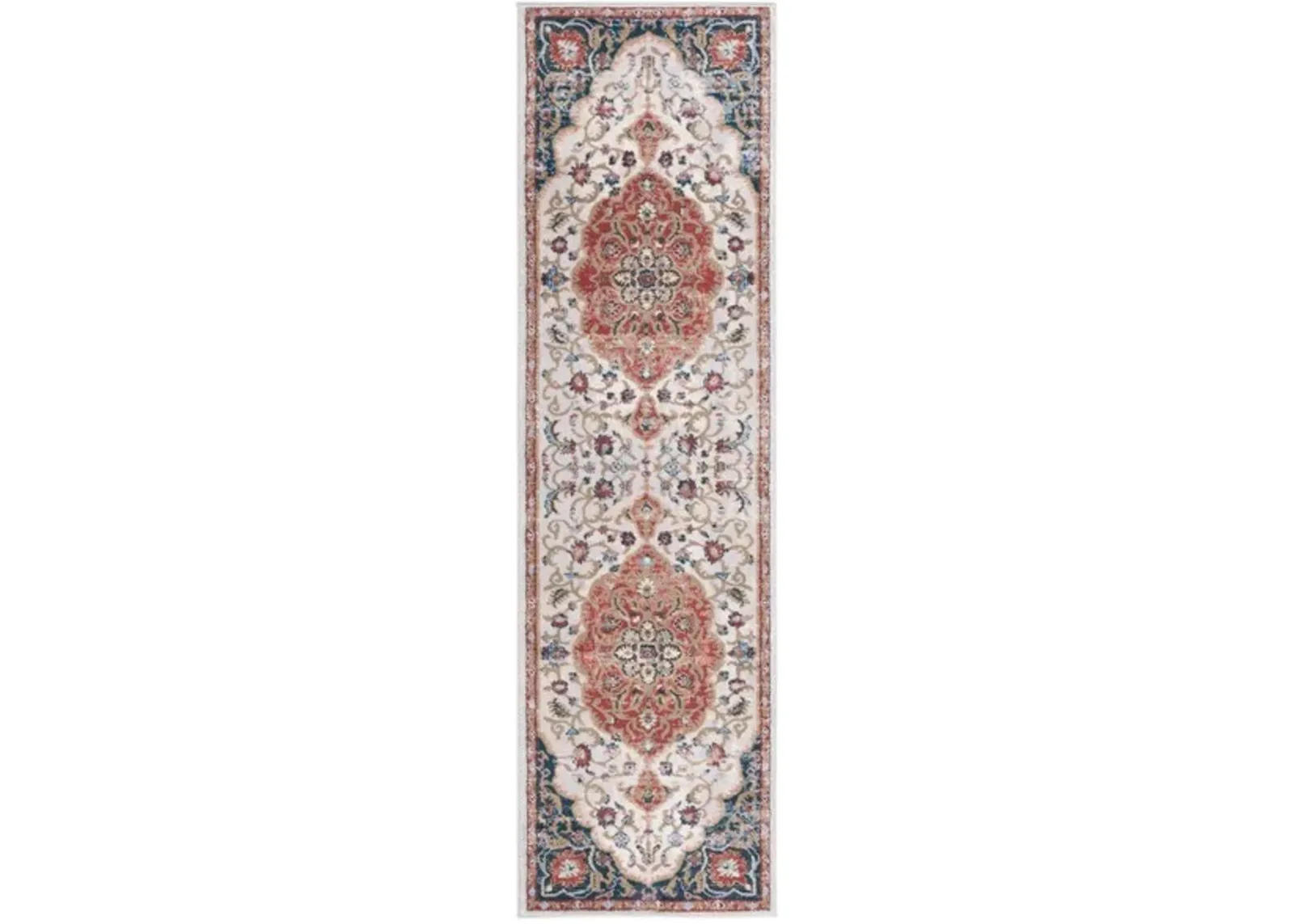 ROSEWOOD 114 Red 2'-3' X 8' Runner Rug