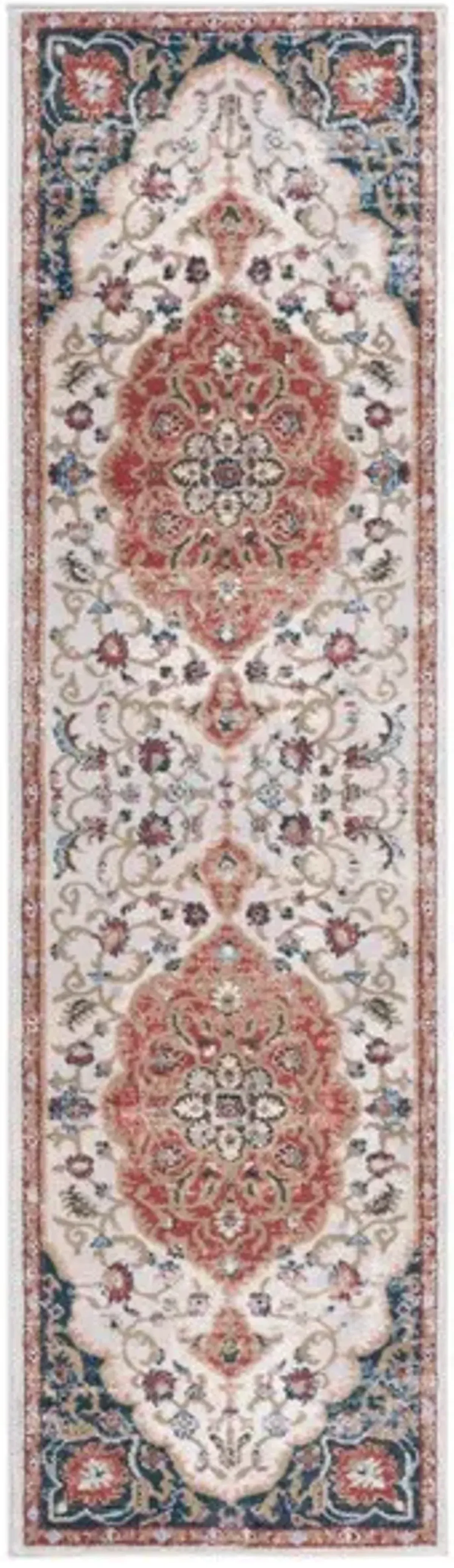 ROSEWOOD 114 Red 2'-3' X 8' Runner Rug