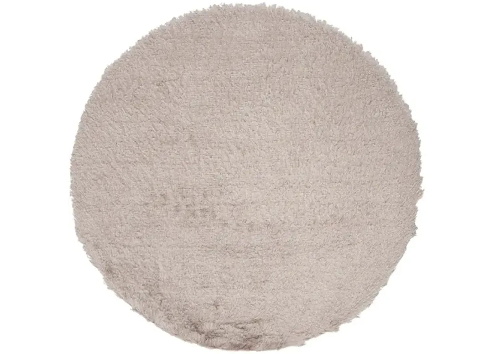 PARIS SHAG Beige  5' X 5' Round Round Rug