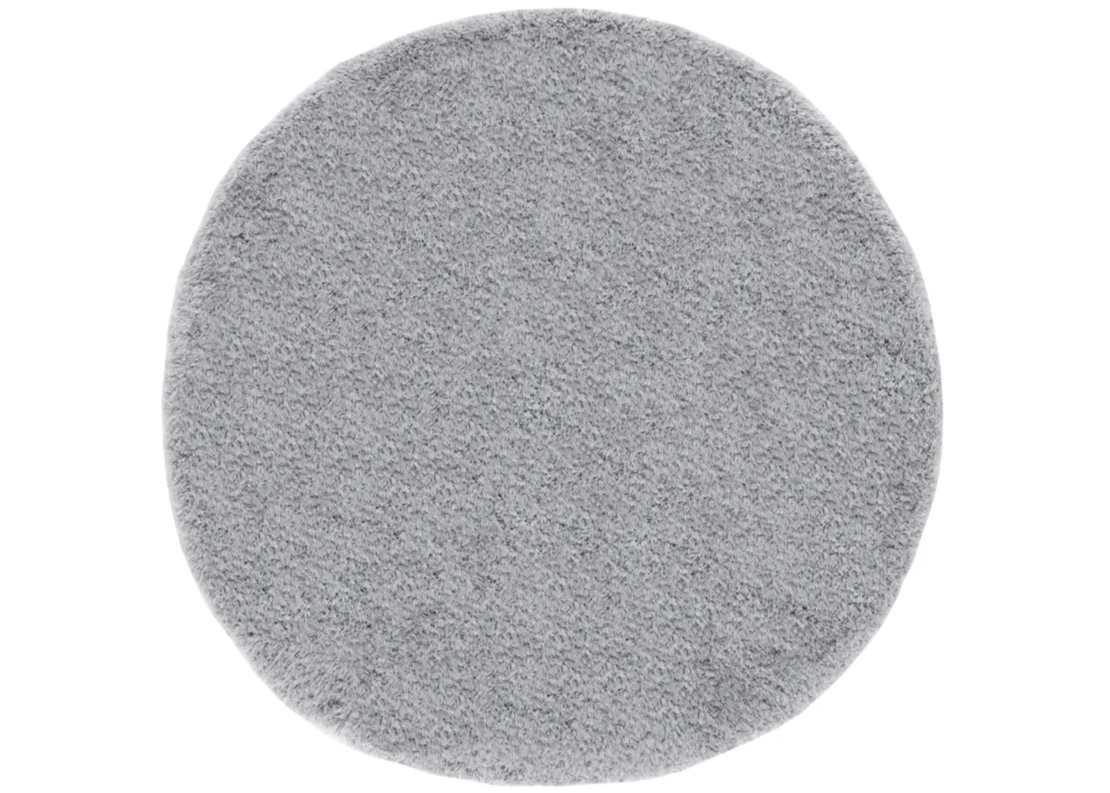 LUXE SHAG 160 GREY 4' x 4' Round Round Rug