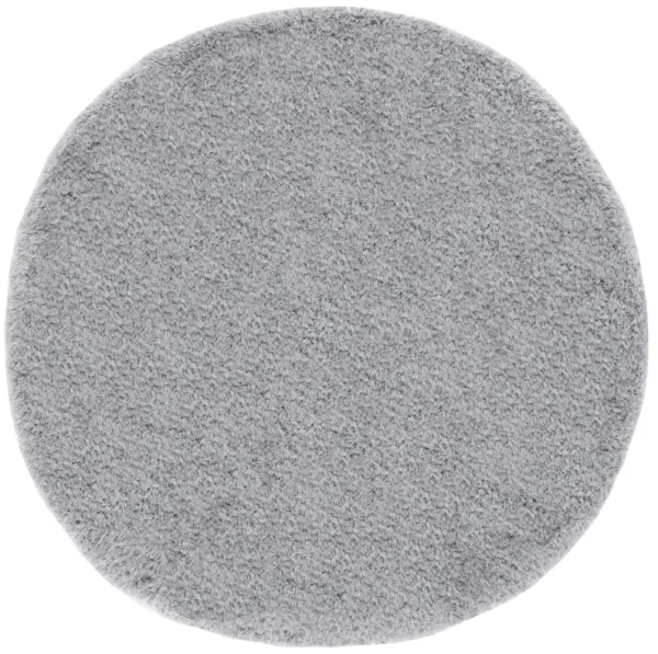 LUXE SHAG Hand Tufted 4' x 4' Round area rug