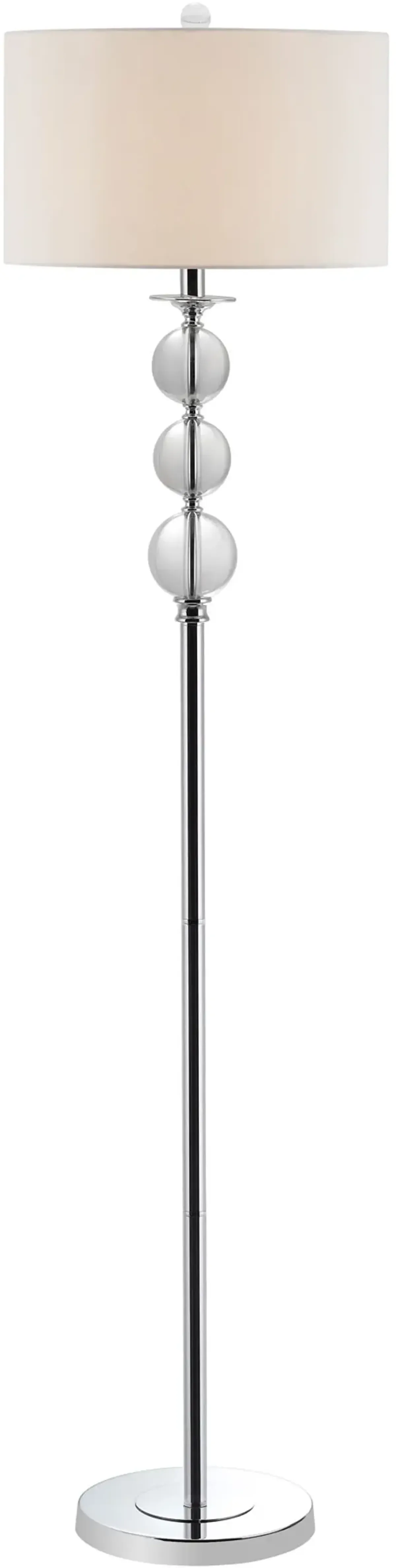 Pippa 61-Inch H Glass Globe Floor Lamp