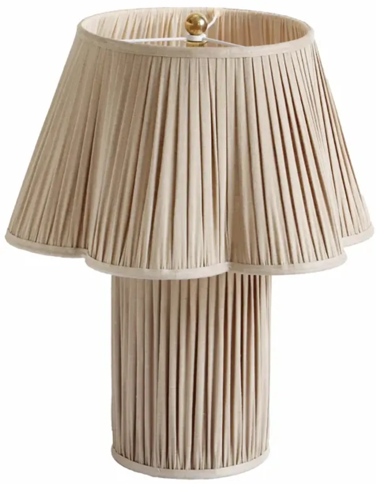 Corrine Beige Linen Table Lamp