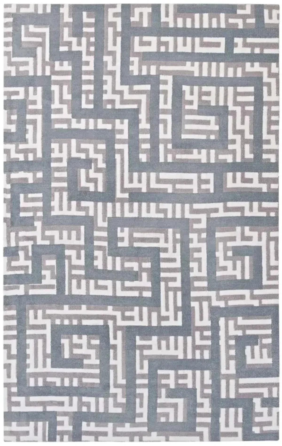 Nahia Geometric Maze 5x8 Area Rug