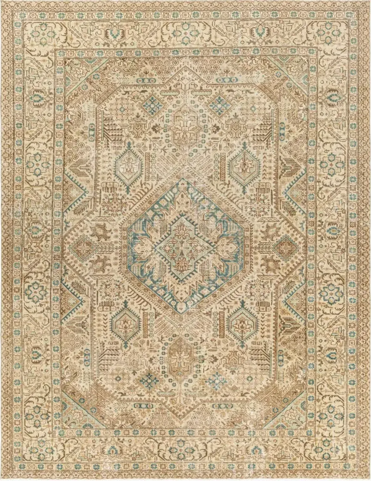 Antique One of a Kind AOOAK-1137 8'6" x 11' Handmade Rug