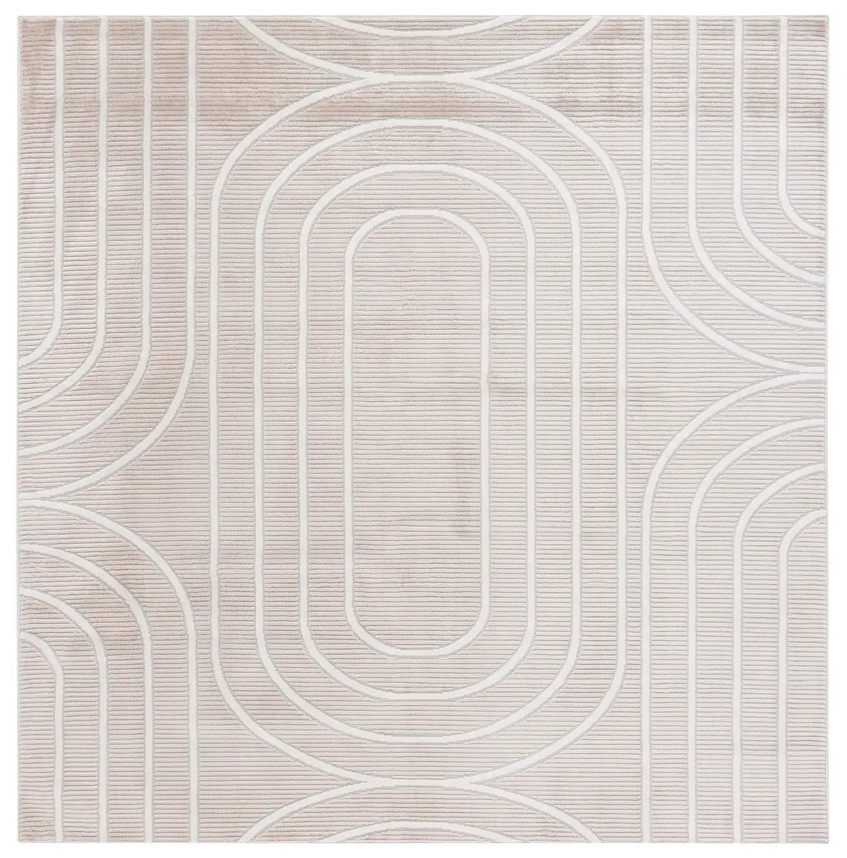 ARCHWAY 808 BEIGE  6'-7' X 6'-7' Square Square Rug