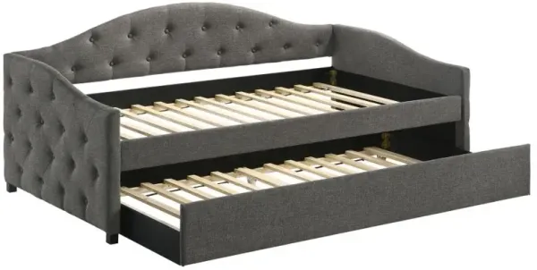 Sadie Upholstered Twin Daybed with Trundle