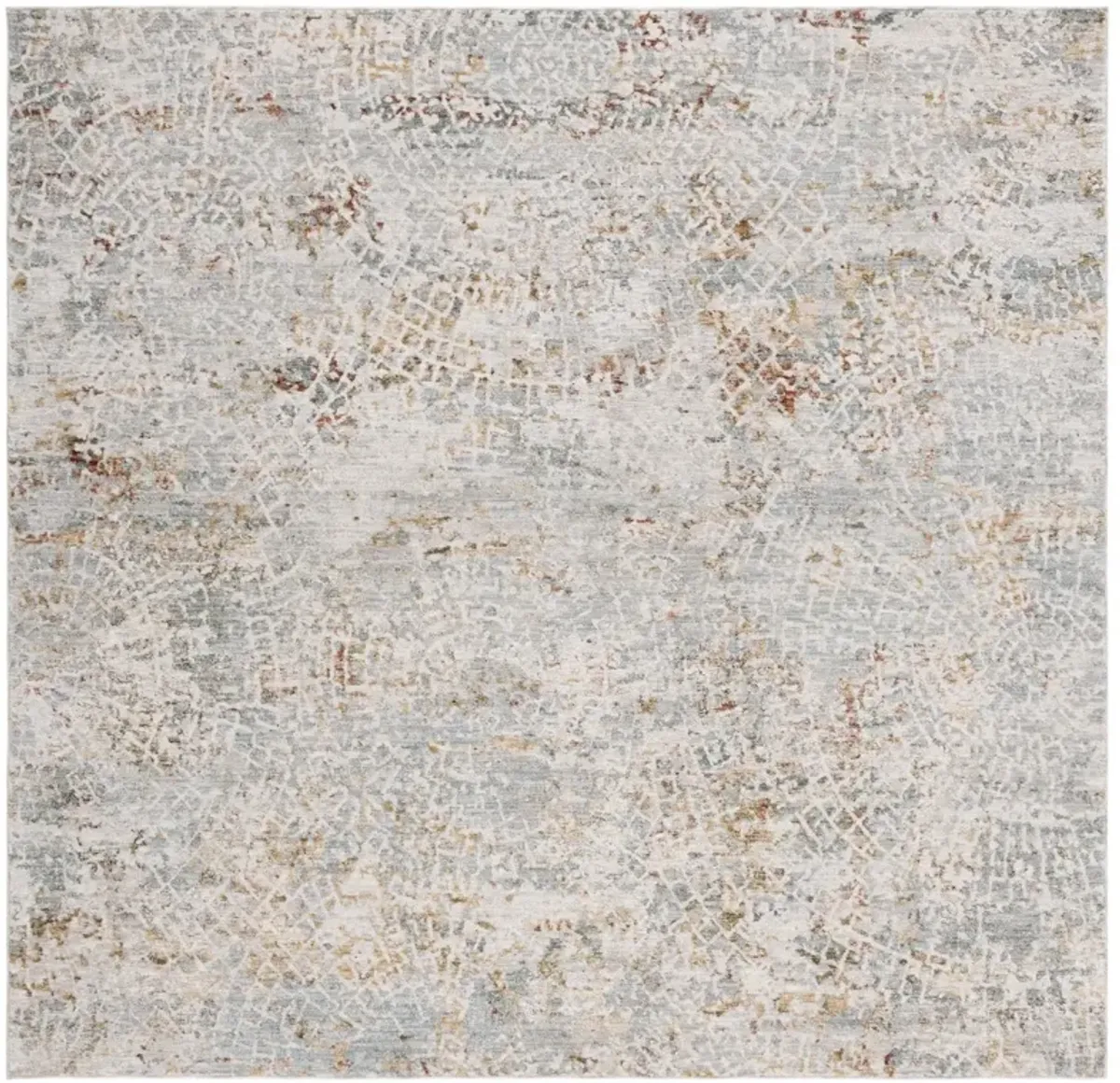 ADRIANNA 204 Blue 6'-7' X 6'-7' Square Square Rug