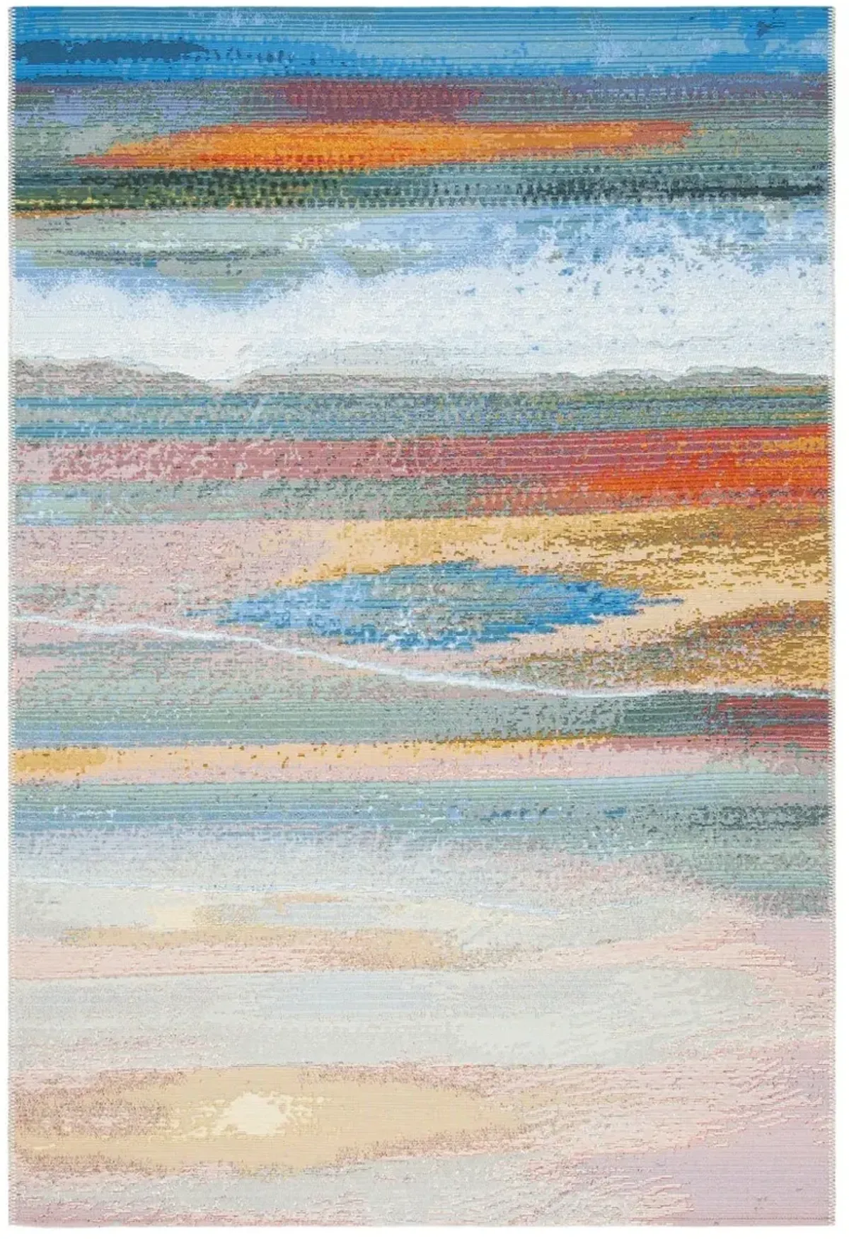 BARBADOS 585 Blue 8' x 10'-5' Large Rectangle Rug