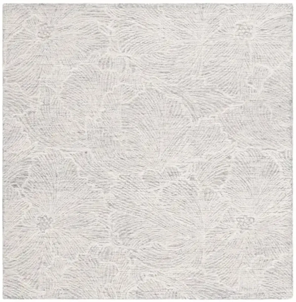 EBONY 101 Grey  6' X 6' Square Square Rug