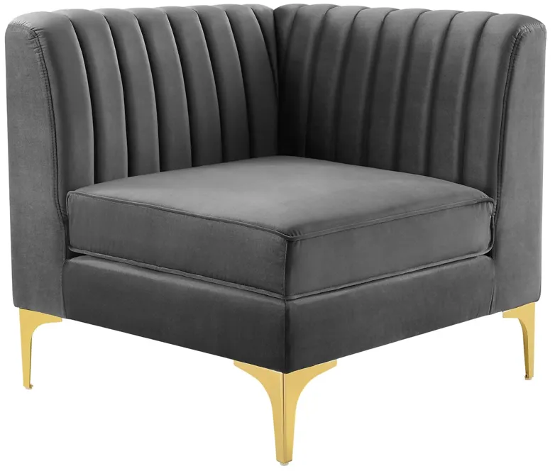 Triumph Channel Tufted Performance Velvet Loveseat