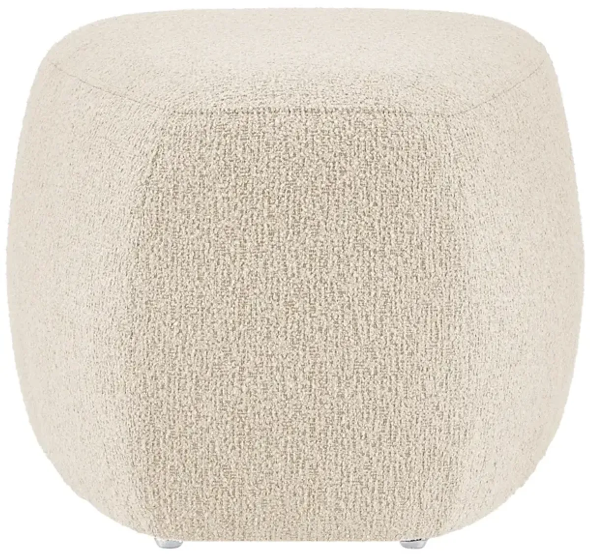 Carlese Fabric Small Ottoman, Palladian Beige 