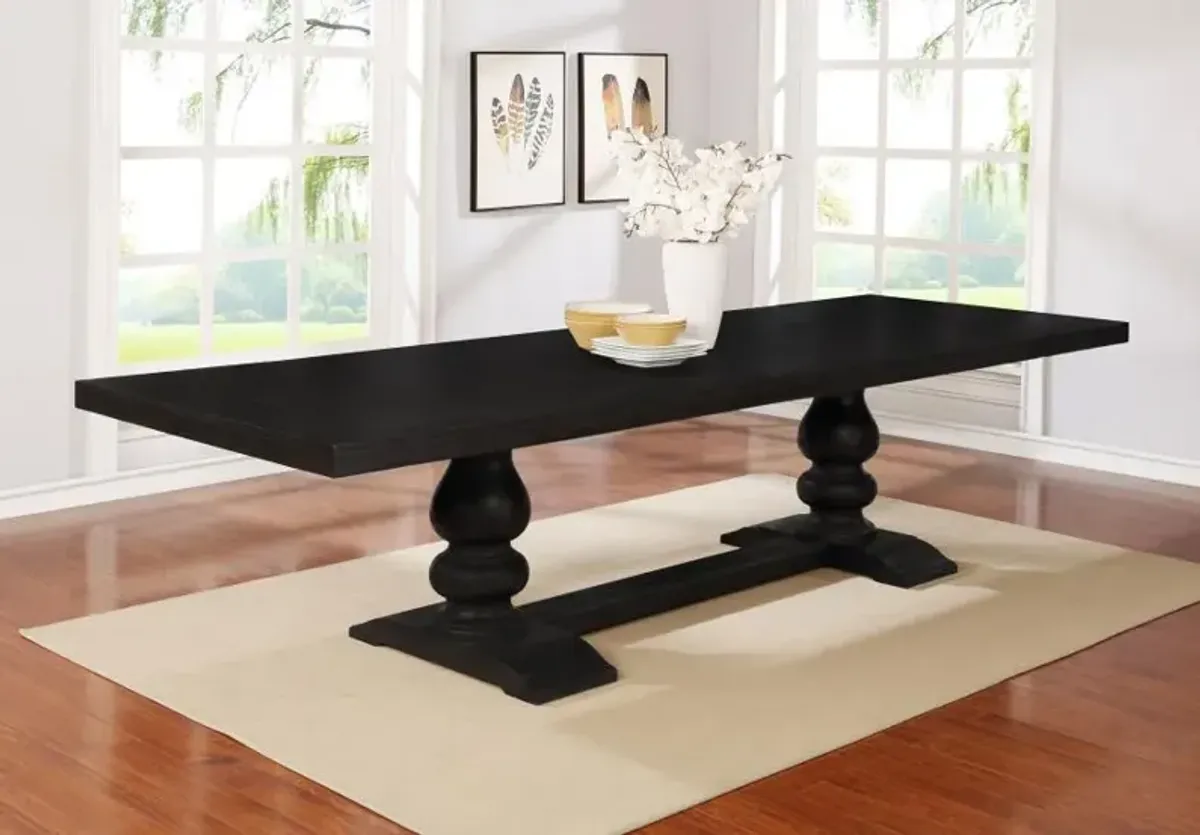 Phelps Rectangular Dining Table Antique Noir