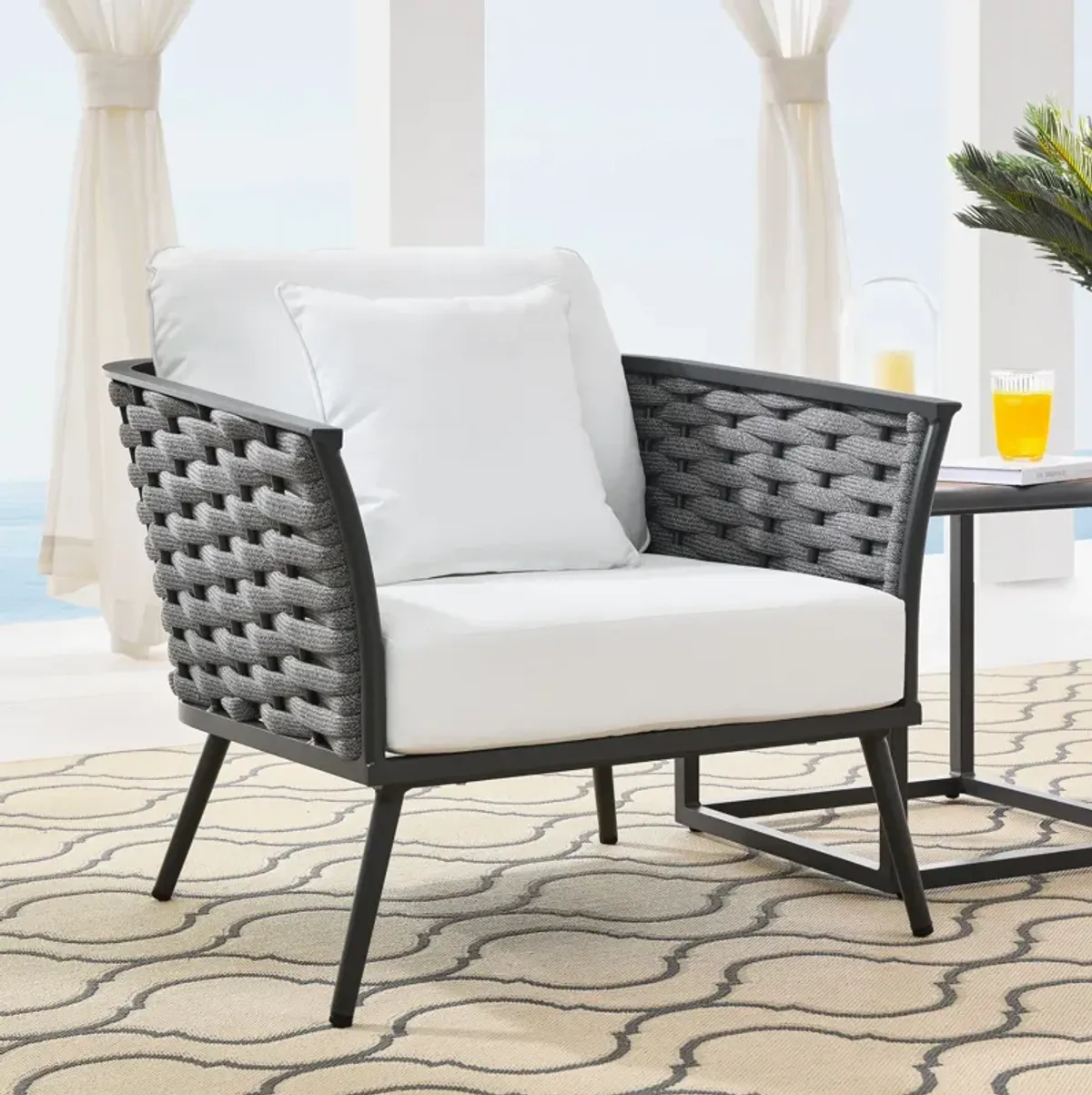 Stance Outdoor Patio Aluminum Armchair