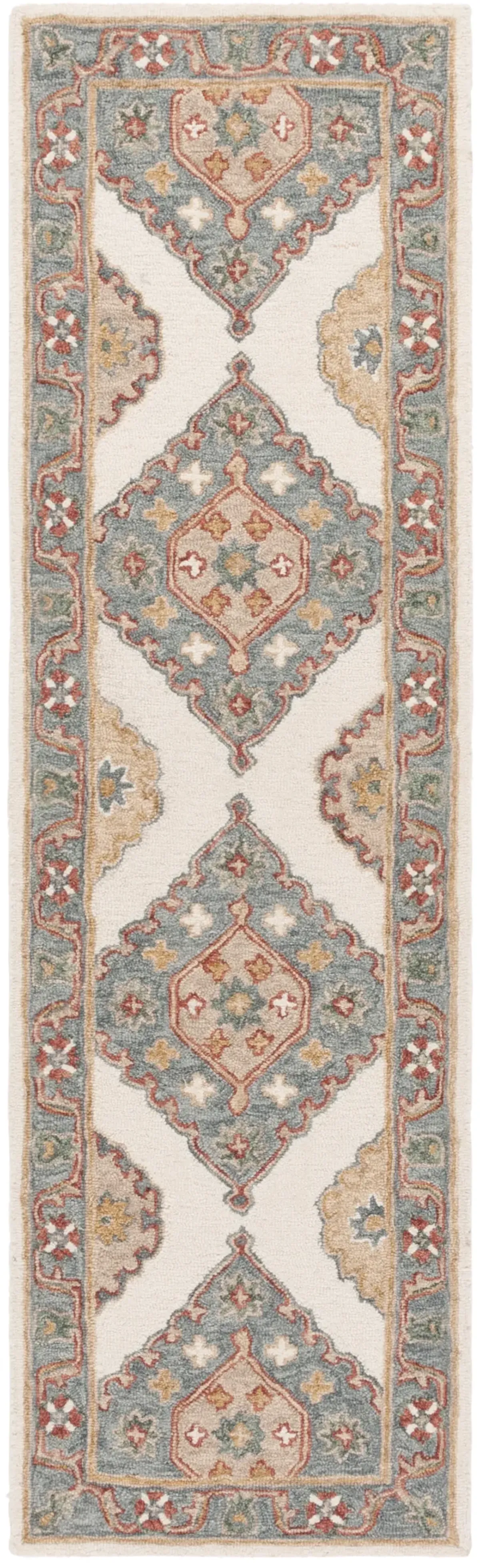 METRO 378 IVORY  2'-3' x 8' Runner Rug