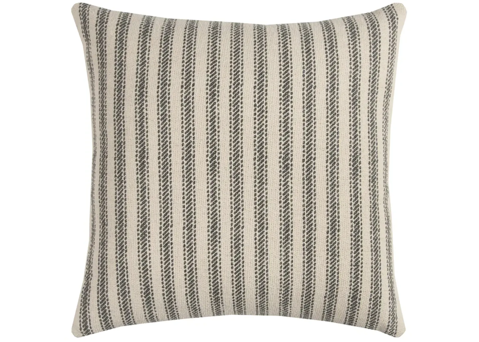 Ticking Stripe Gray Pillow