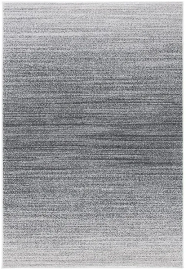 Adirondack Contemporary Grey / Ivory 5'-1" X 7'-6" Powerloomed Rug