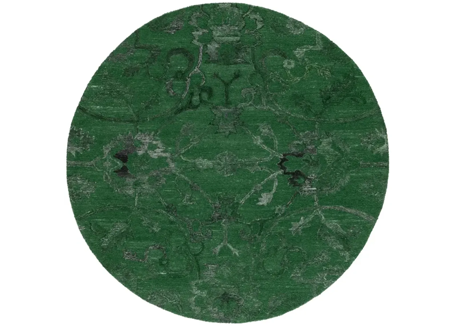 ANATOLIA 401 DARK GREEN 6' x 6' Round Round Rug