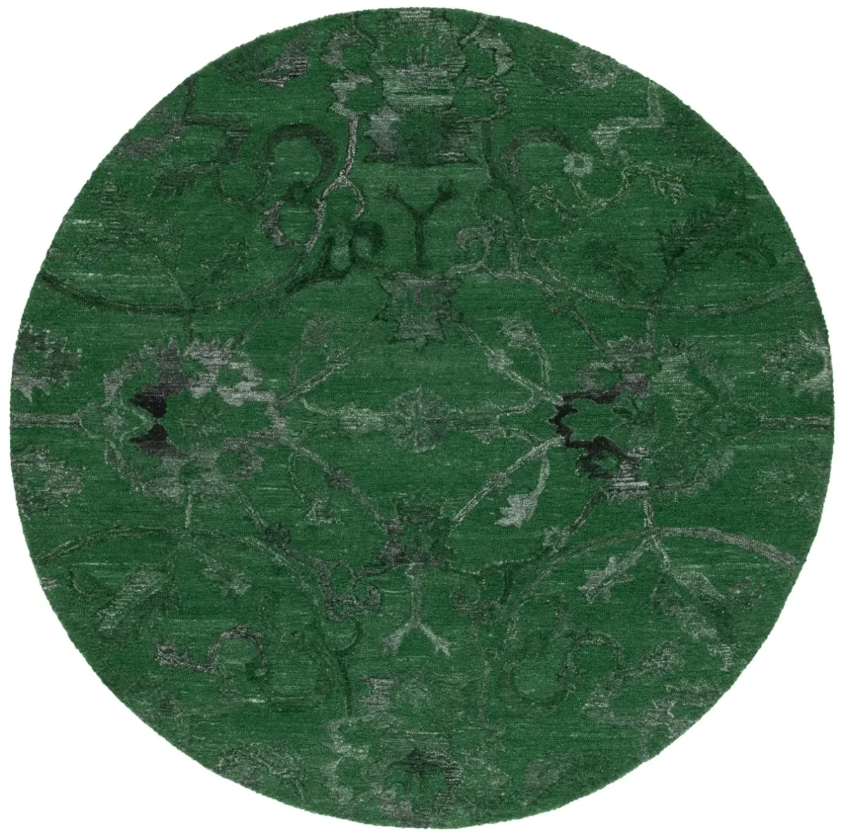 ANATOLIA 401 DARK GREEN 6' x 6' Round Round Rug