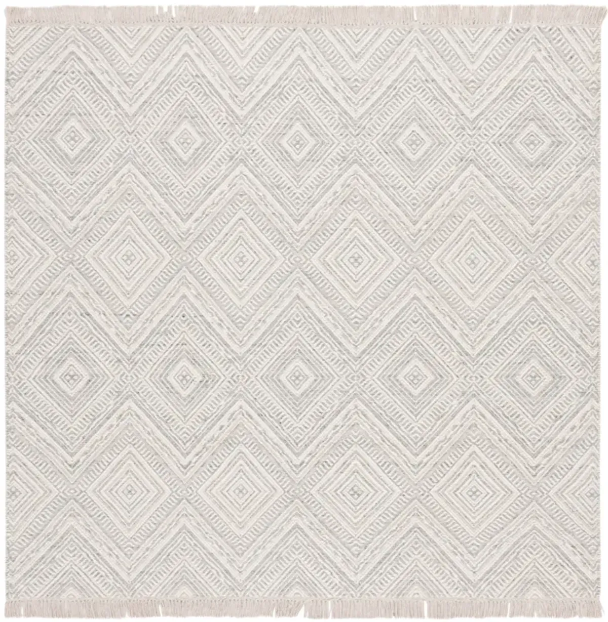 KILIM 767 LIGHT GREY  6' x 6' Square Square Rug