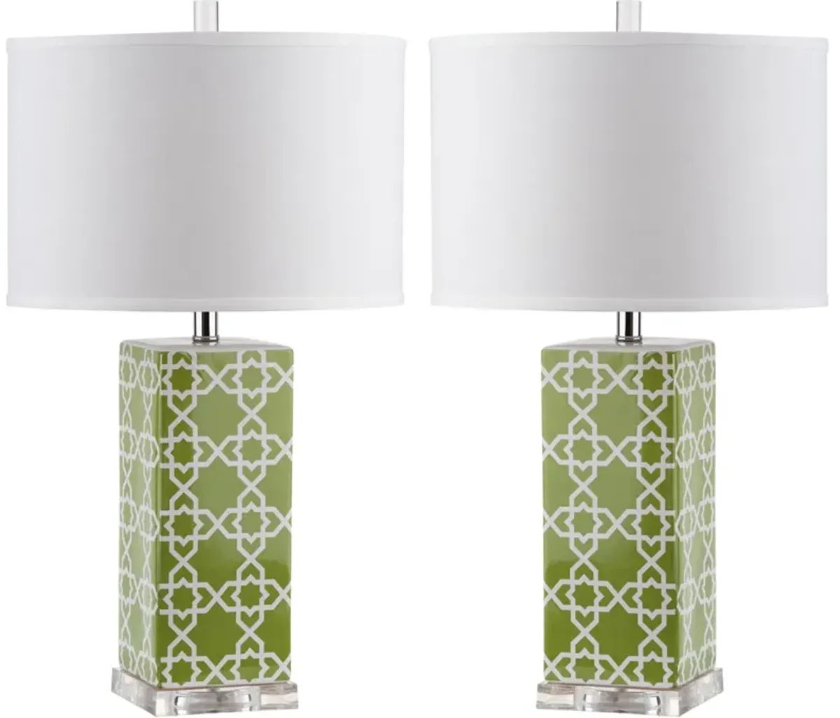 Quatrefoil 27-Inch H Table Lamp - Set of 2