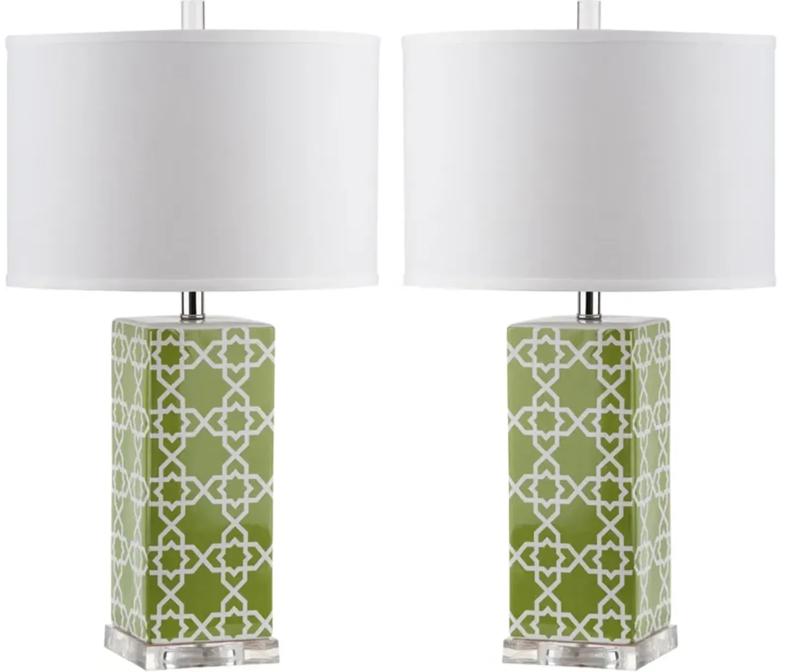 Quatrefoil 27-Inch H Table Lamp - Set of 2