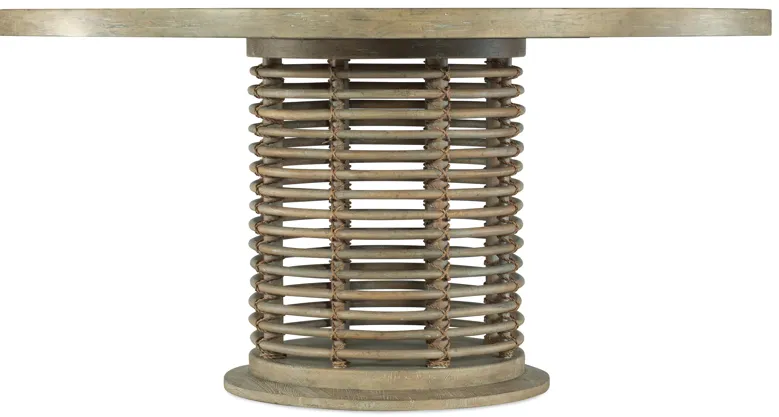 Surfrider 60in Rattan Round Dining Table