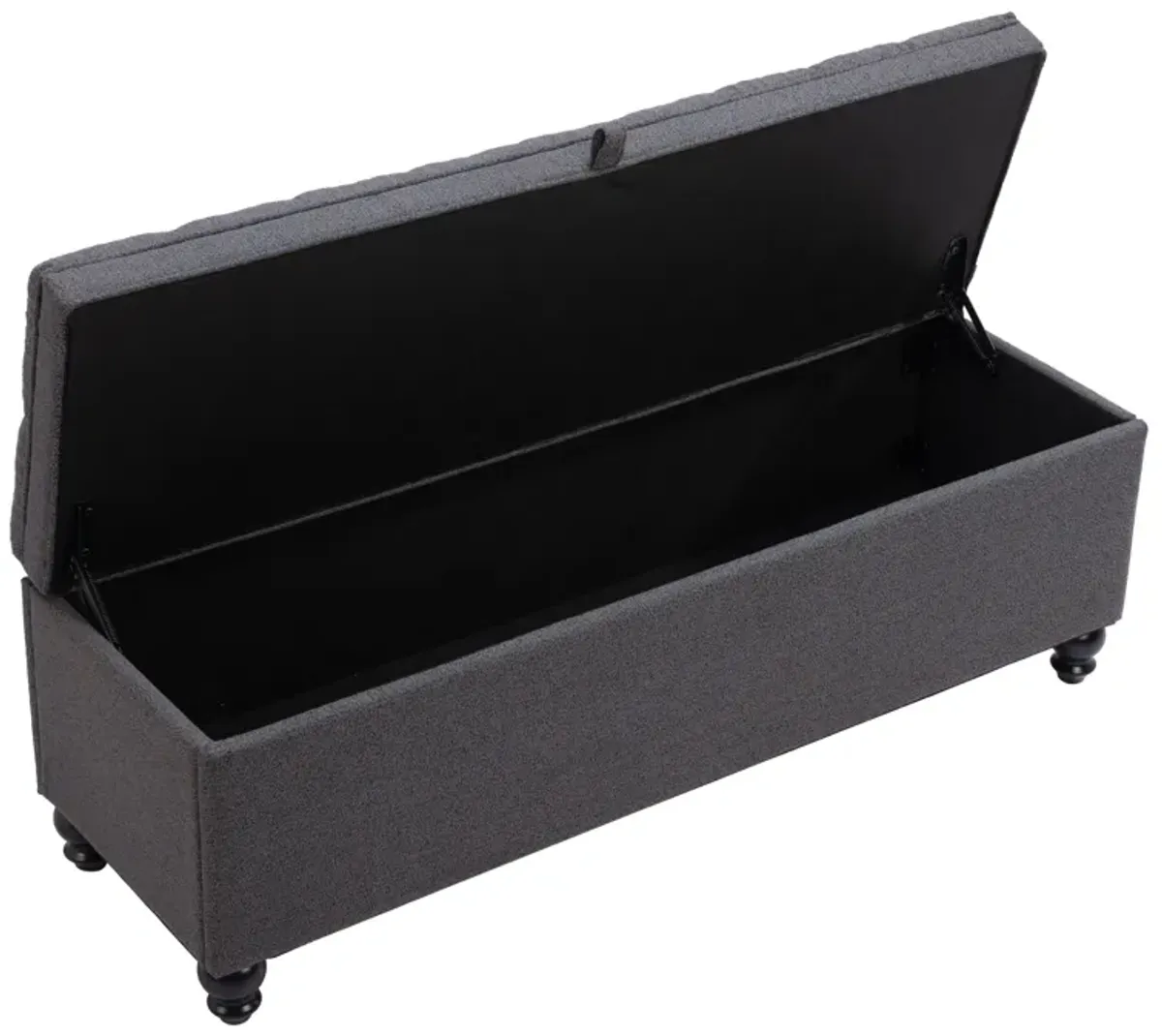 Halifax Storage Bench Gravel Gray