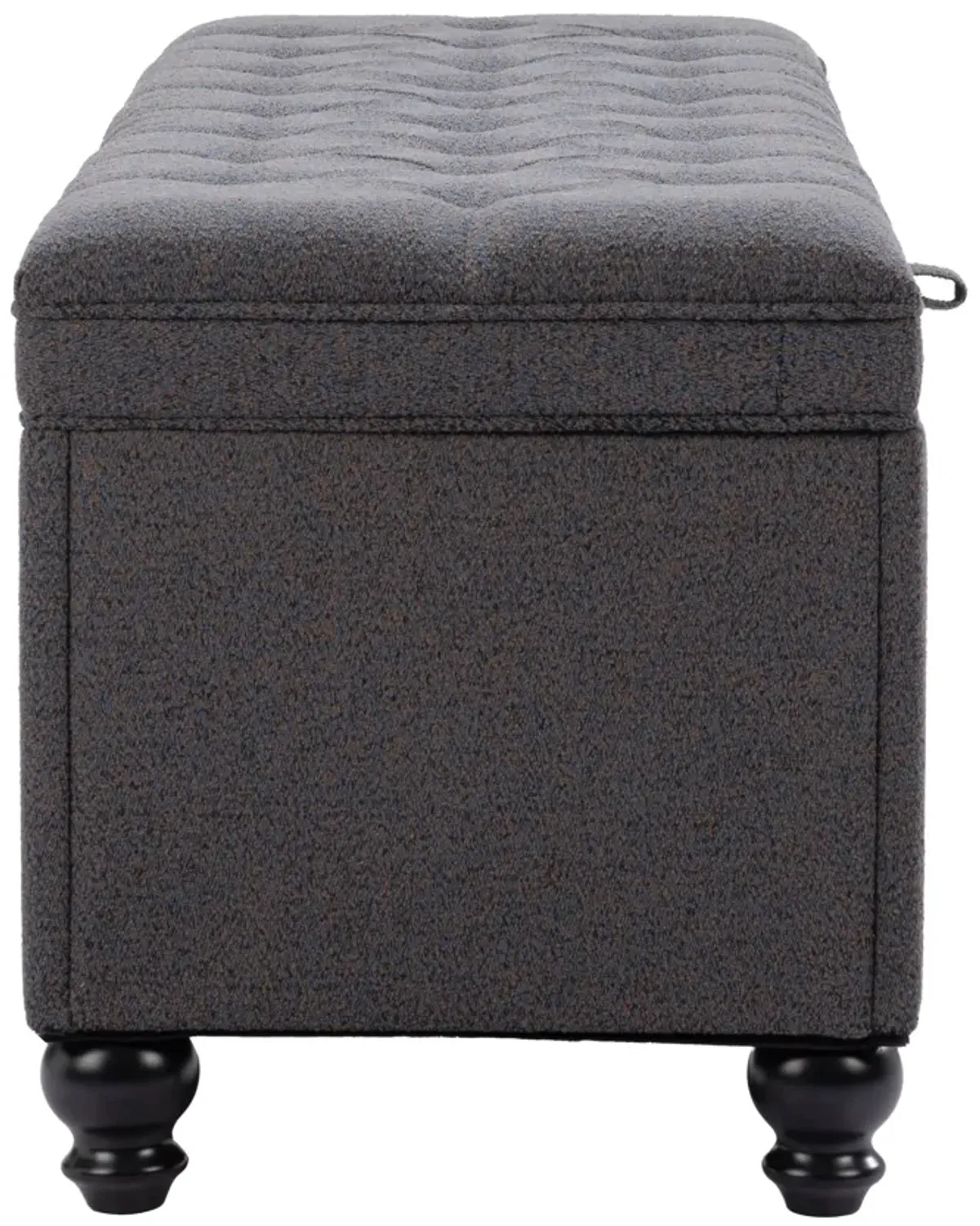 Halifax Storage Bench Gravel Gray