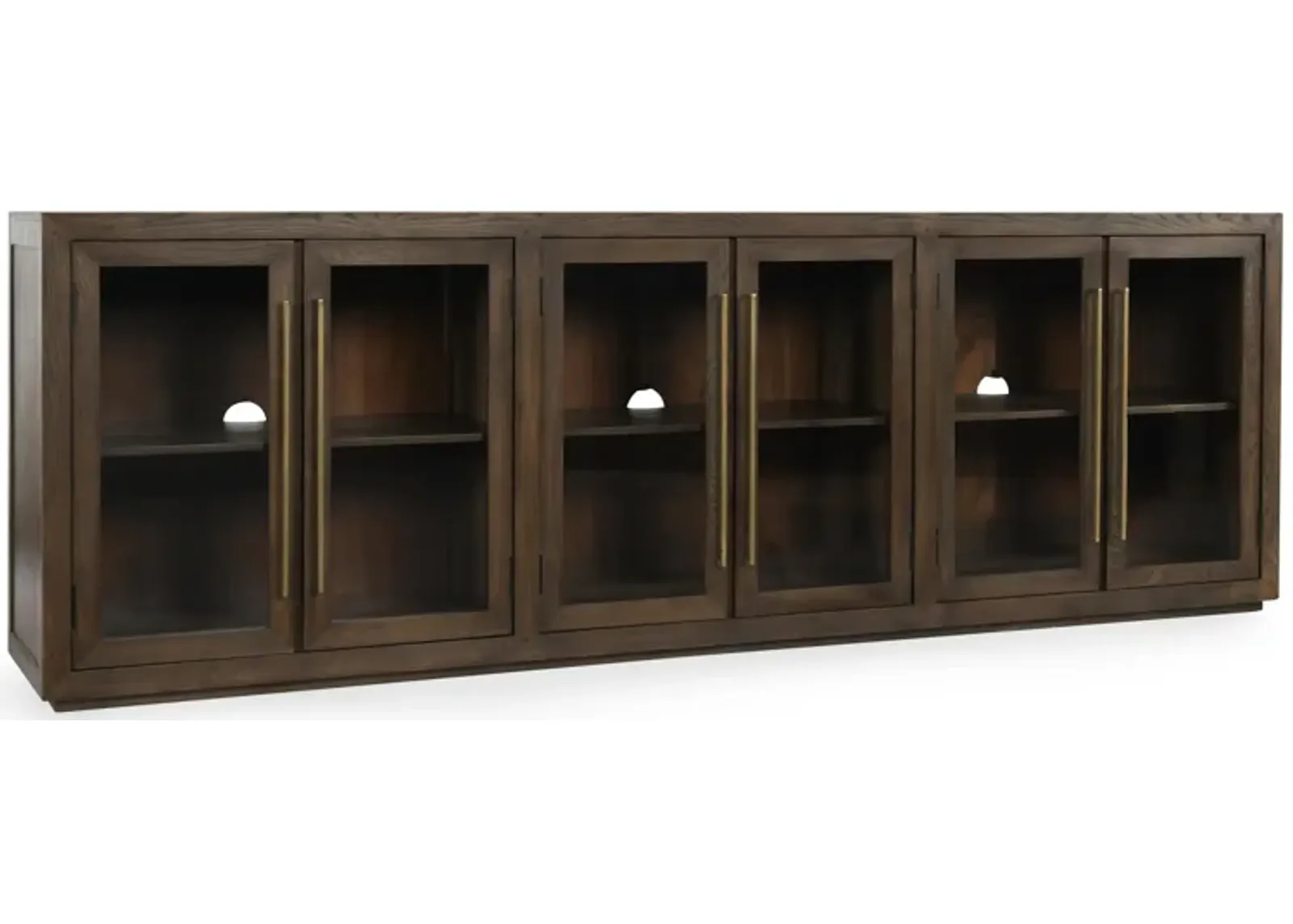 Bradley Oak Wood 6Dr Cabinet Landmark Brown