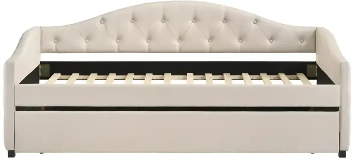 Sadie Upholstered Twin Daybed with Trundle