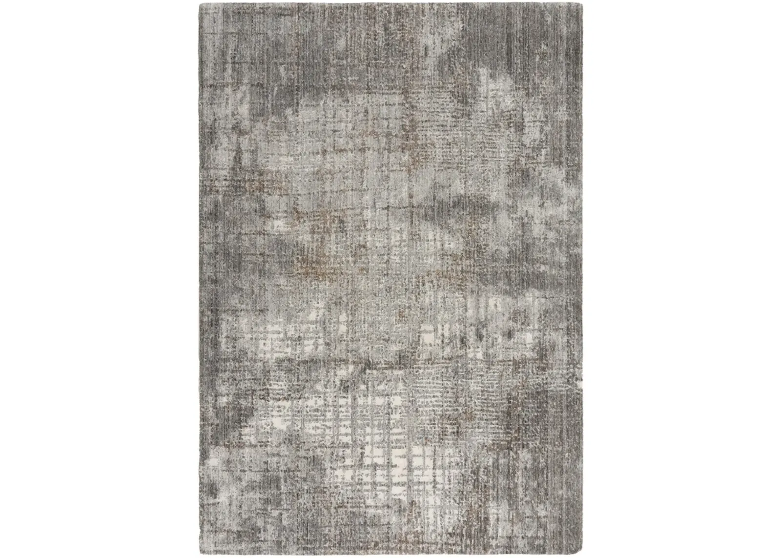 Ankara Gray Abstract Recycled Polyester 10' x 13' Rectangle Rug