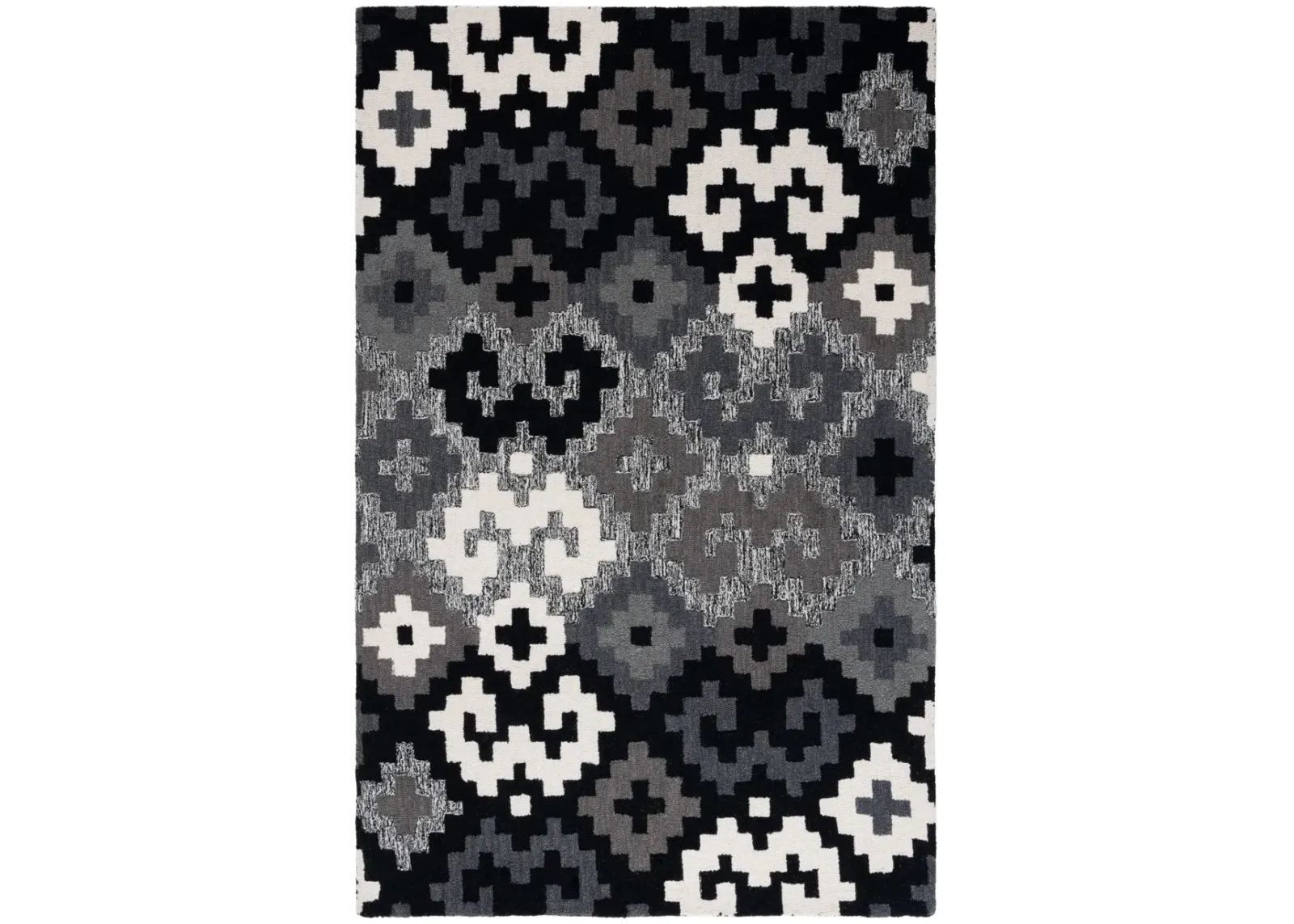 METRO 380 BLACK  8' x 10' Large Rectangle Rug