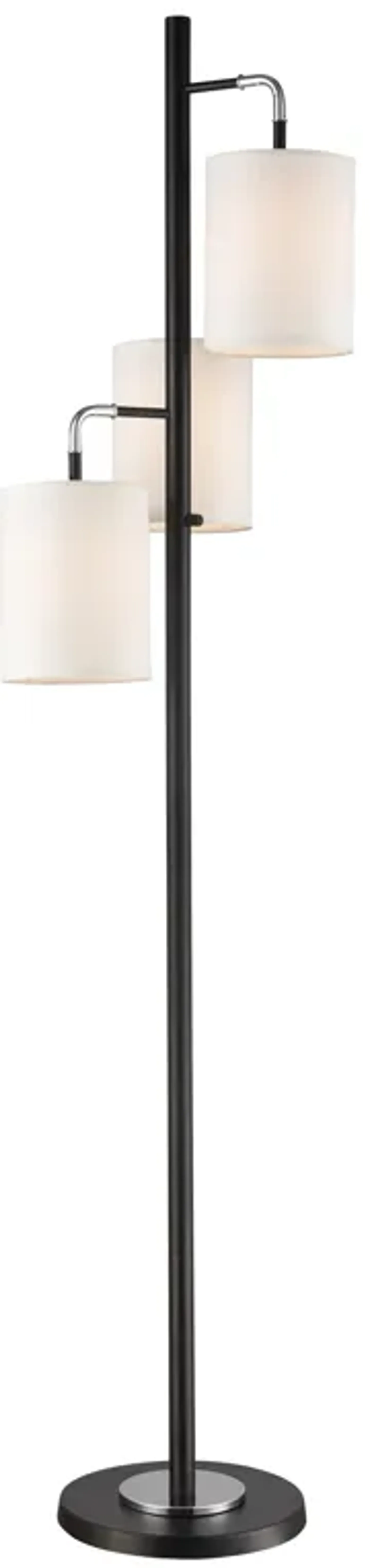 Uprising 72" High 3-Light Floor Lamp - Black