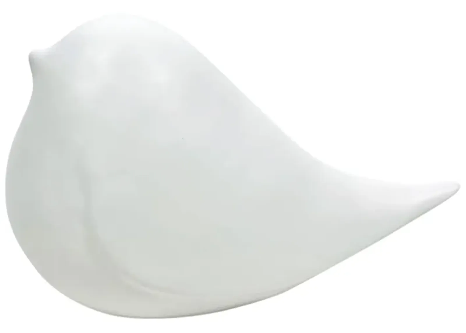 Cer, 8" Chubby Bird, White