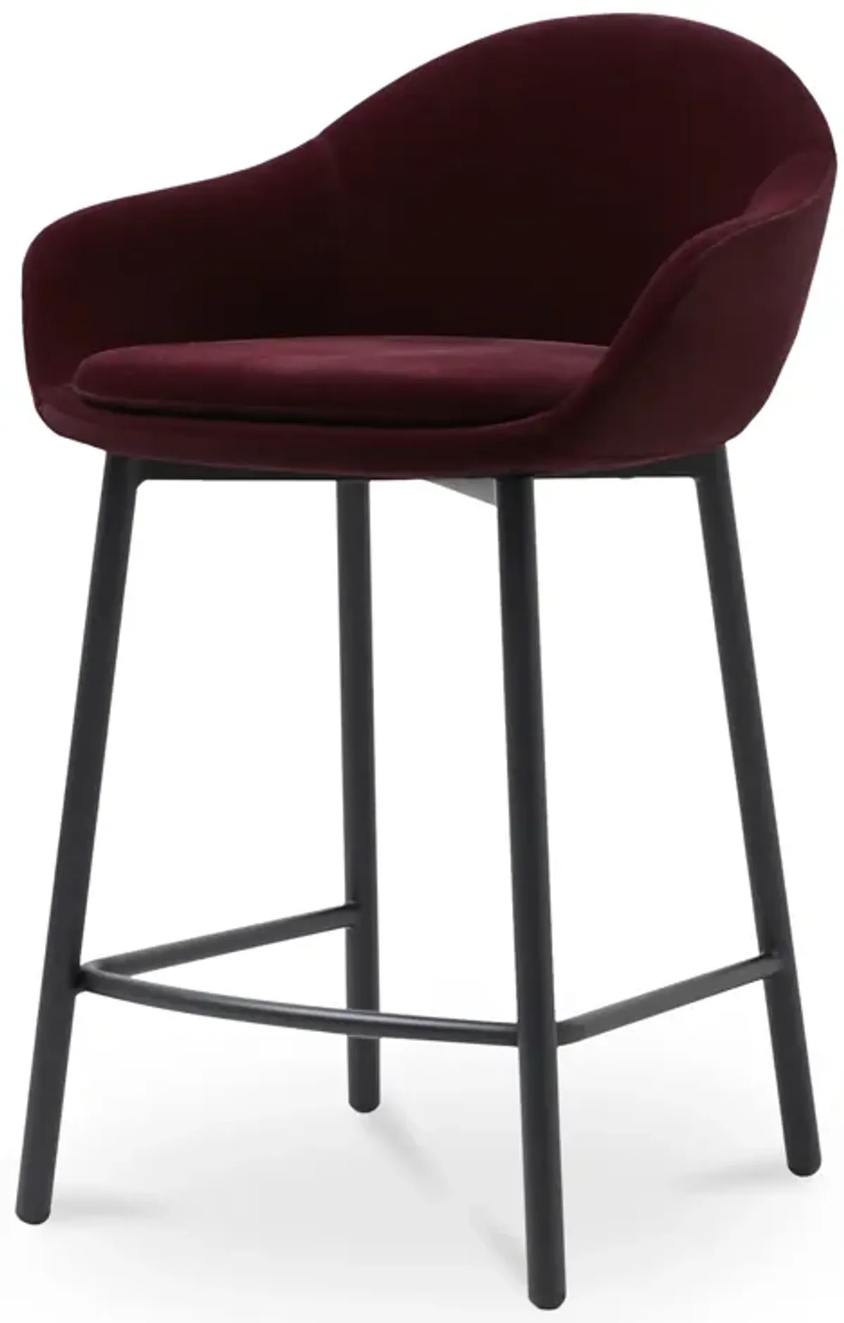 Emily Counter Stool Wine Velvet