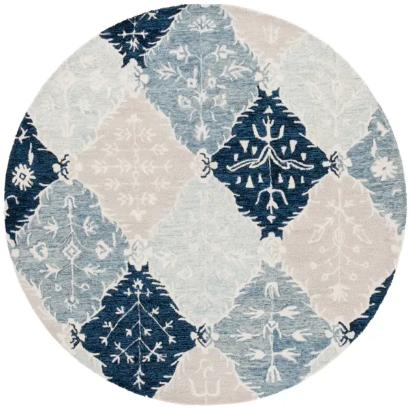 EBONY Hand Tufted 6' x 6' Round area rug