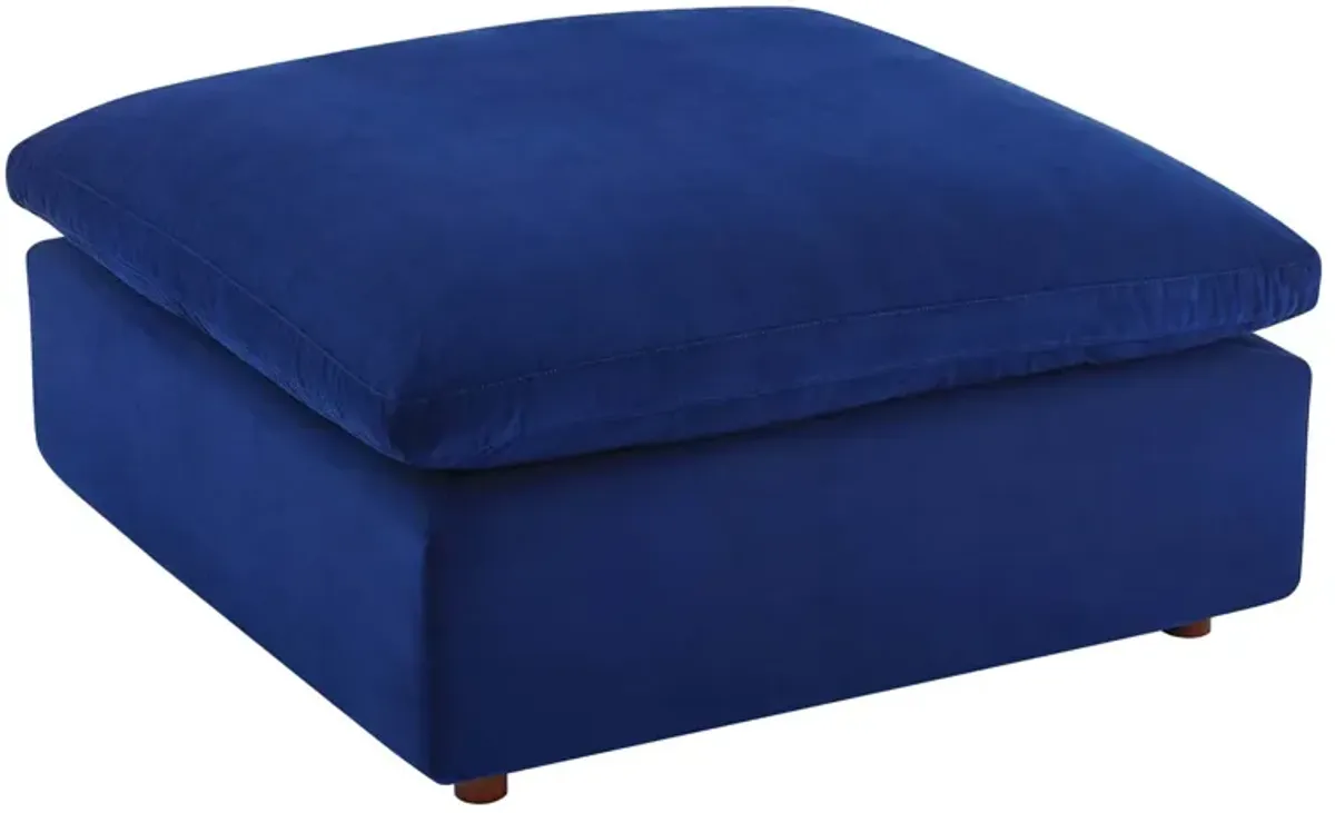 Commix Down Filled Overstuffed Performance Velvet Ottoman