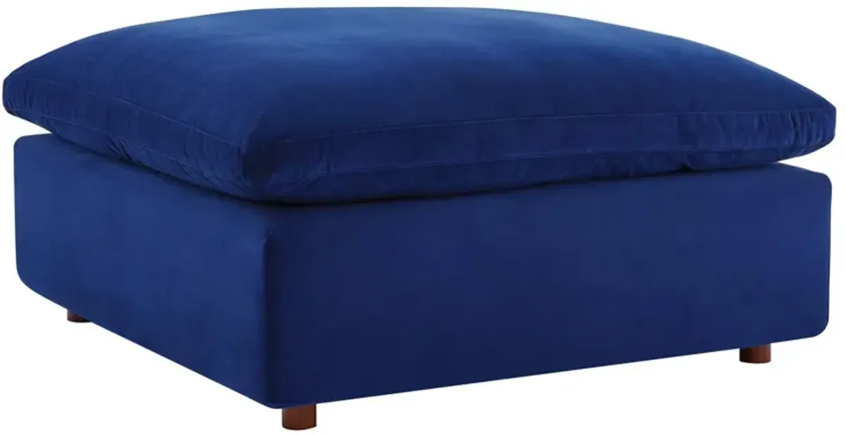 Commix Down Filled Overstuffed Performance Velvet Ottoman