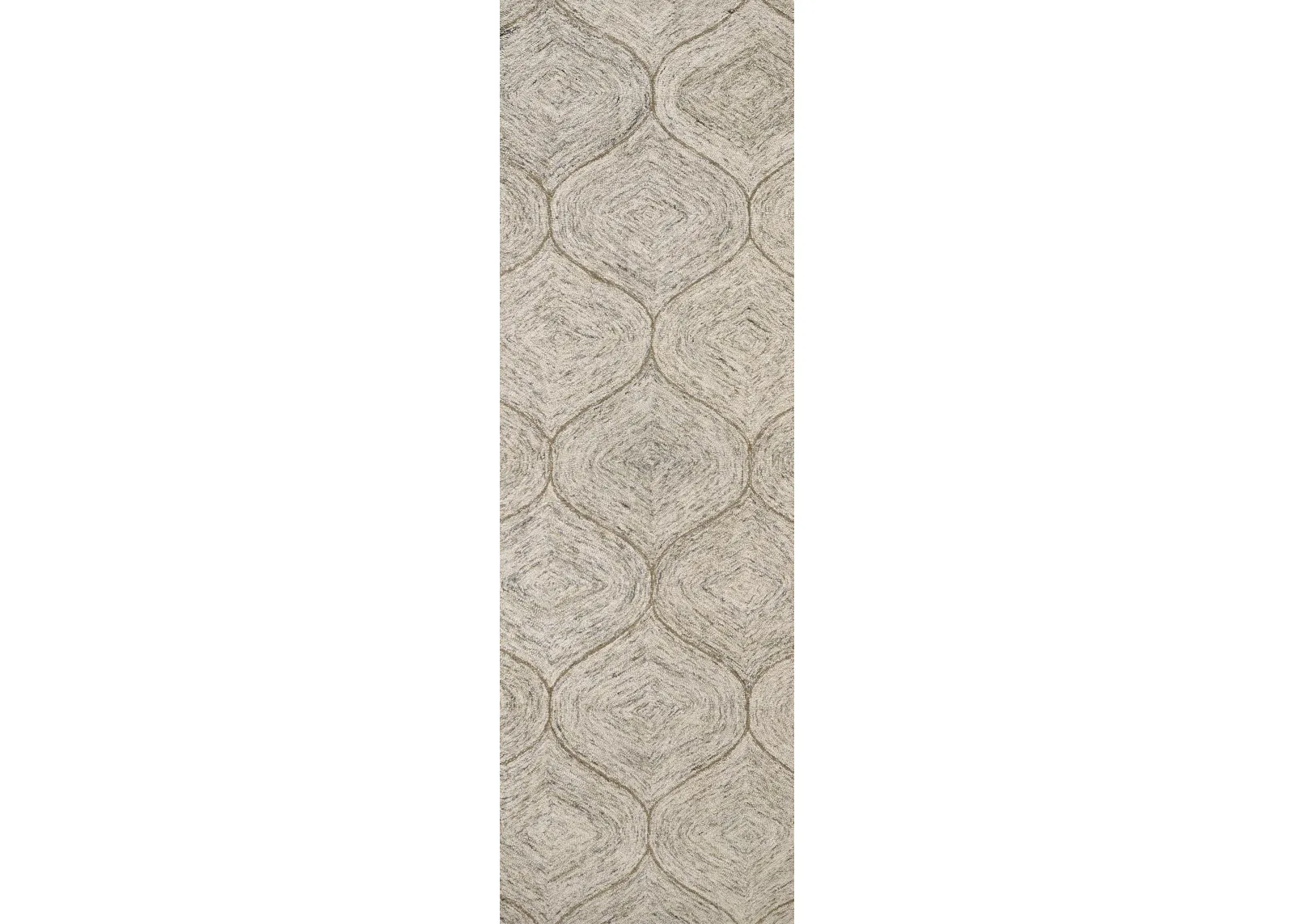 Brindleton Brown/Ivory Tweed Wool 2'6" x 8' Runner Rug